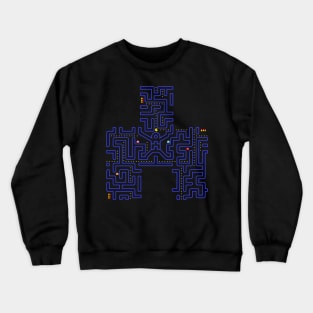 Bandersnatch Pacman Maze WW Crewneck Sweatshirt